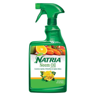 NATRIA Neem Oil Spray – Ready-to-Use Organic Plant Protection, 24 oz Bottle